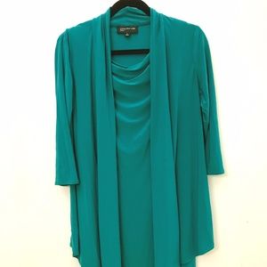 Jones New York teal dress